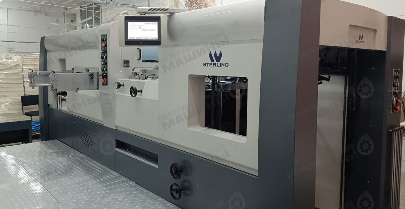 Вырубной пресс STERELING S-CUT 820 с давлением 300 тонн установлен в Москве STERLING S-CUT 820 Автоматическая высекальная машина без удаления облоя — изображение 1